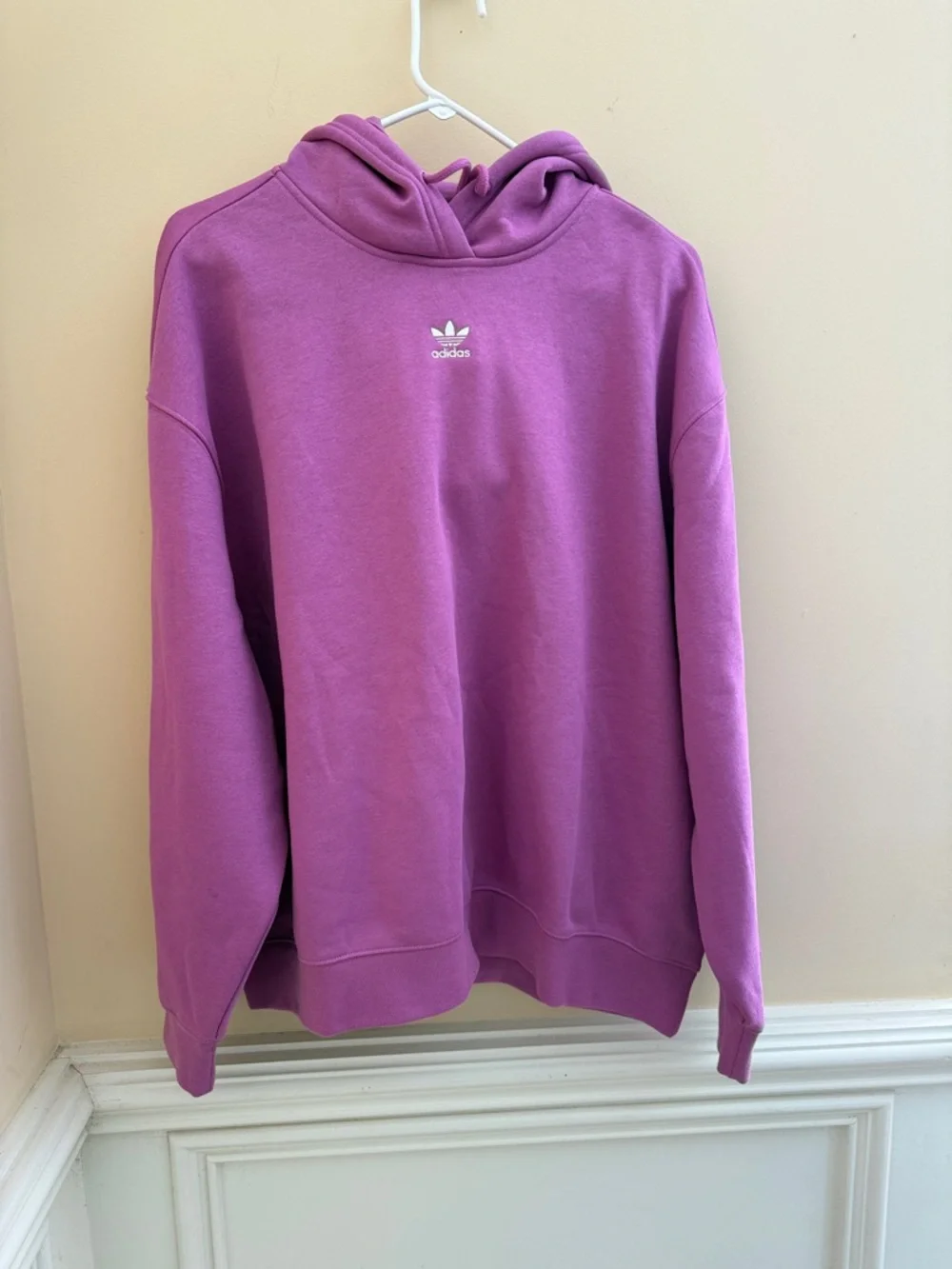 Adidas Originals Essentials Oversized‎ Fleece Hoodie in Aurora Plum Purple